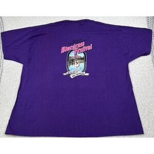 Vtg 1997 Jerzees Bluegrass Festival T-Shirt Purple Men 3XL Made in USA 90s Music